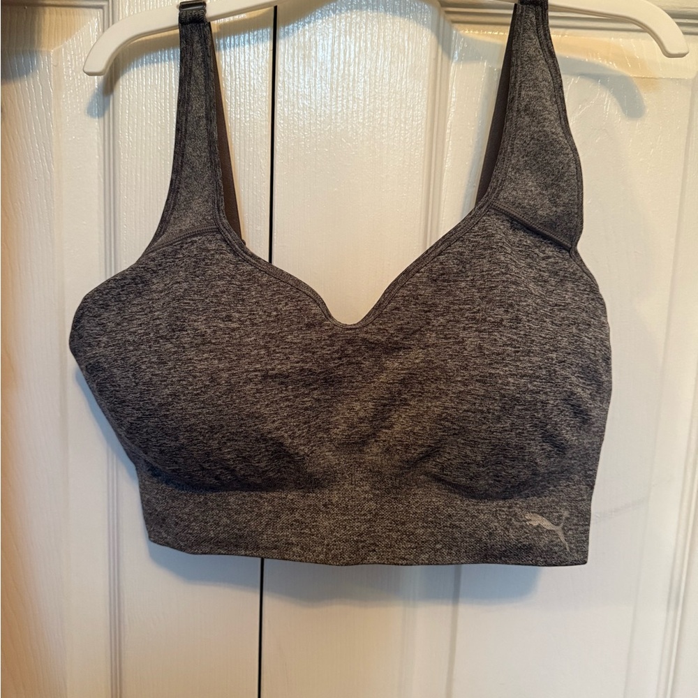 Puma Gray Seamless Sports Bra
